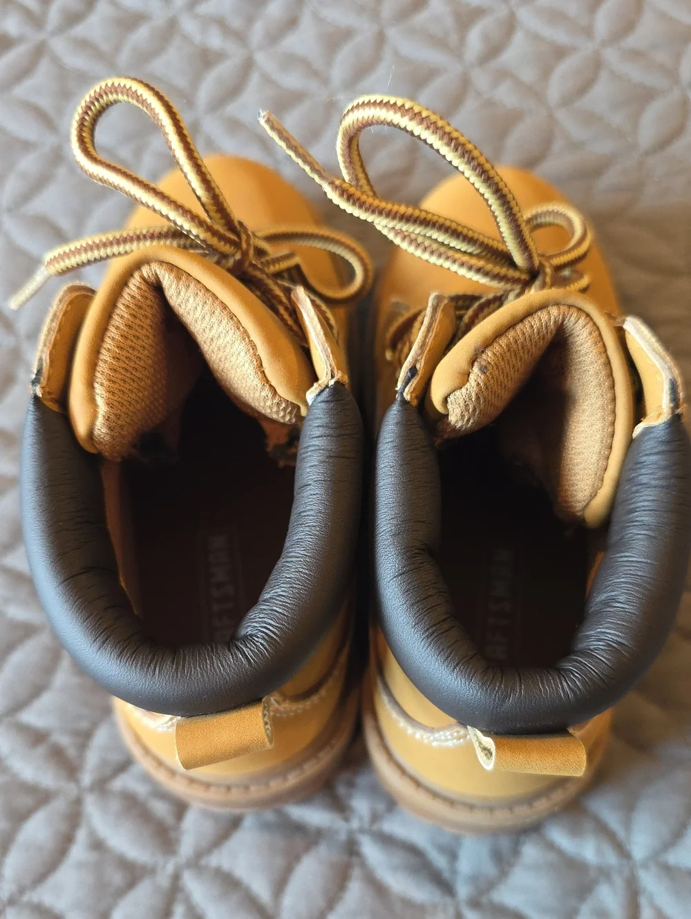 Craftsman Waterproof Toddler Little Kid Lace Up Work Boot Style Shoes, 10, Brown